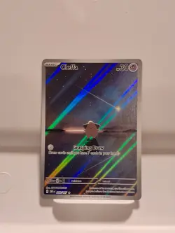 Pokemon TCG Cleffa 202/197 Illustration Rare Holo SV03 Obsidian Flames 2023 - Image 3