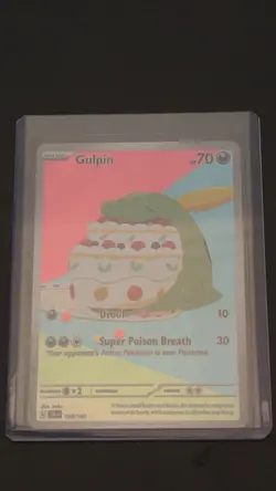 Pokemon TCG Gulpin 154/142 Stellar Crown Illustration Rare Full Art Holo - Image 3