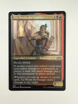 Tor Wauki the Younger Etched Foil MTG Magic the Gathering Card NM Near Mint DMU - Image 1