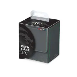 BCW Deck Case LX Gaming Card Box Holder Magnet Magic Gathering MTG Game Gray New - Image 2