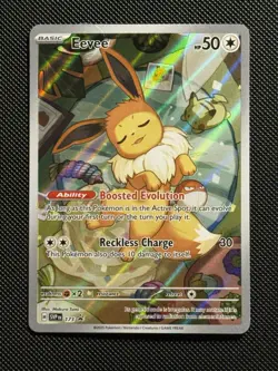 Pokemon Eevee 173 Scarlet & Violet Promo Card Holo English TCG NM B - Image 1