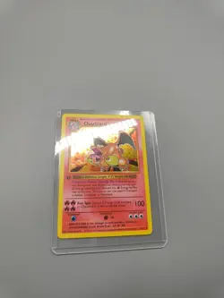 Charizard 1st Edition Style Base Set Custom Card Rare Holo 4/102 Pokemon Deko - Image 1