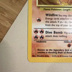 Moltres Fossil 12/62 - Unlimited Holo Rare Card - Pokemon Card TCG - HP/DMG - Image 2
