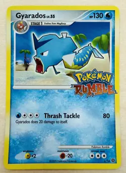 The Pokemon Company 2009 Gyarados Pokemon Rumble 4/16 Promo Card TCG [MP] - Image 1