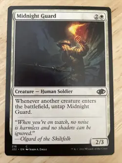 MTG Midnight Guard Jumpstart 2022 #216 Regular Common J22 NM/M - Image 1