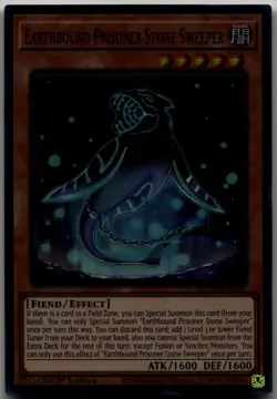 Earthbound Prisoner Stone Sweeper Super Rare Maze of Millennia MZMI-EN028 LP - Image 1