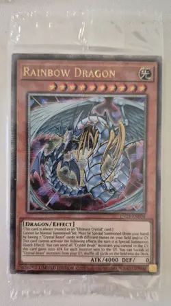 YuGiOh Rainbow Dragon TN23-EN004 Sealed Quarter Century Secret Rare - Image 1