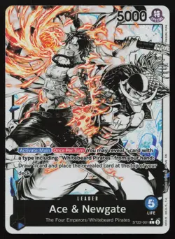 Ace & Newgate (Parallel) ST22-001 Starter Deck 22: Ace & Newgate One Piece NM - Image 1