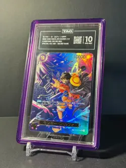 Monkey D. Luffy (SP Alt Art) OP09-119 SEC ONE PIECE Japanese OP13 TAG 10 - Image 1