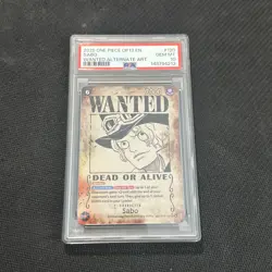 One Piece Carrying on His Will Wanted Poster Sabo OP13-120 Alternate Art PSA 10 - Image 1