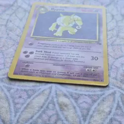 Pokemon TCG Hypno Fossil Card 23/62 Unlimited Regular Non-Holo Rare MP - Image 2