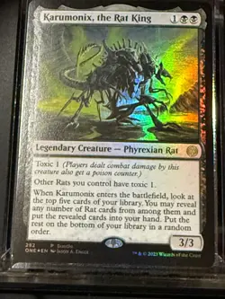 Karumonix, the Rat King Magic MTG 282 ONE Rare FOIL Near Mint Card - Image 1