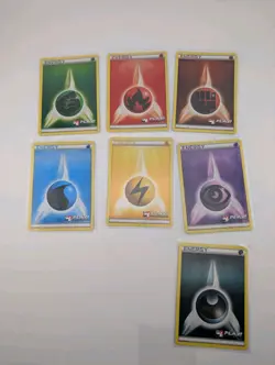 Pokemon 7 Card Lot Play Promo Crosshatch Holo Energy 2011 NM VLP - Image 1