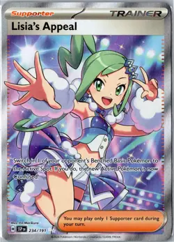 Pokemon Card - Lisia's Appeal 234/191 Surging Sparks Ultra Rare Near Mint - Image 1