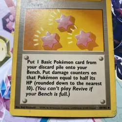 Pokemon TCG Revive Card #89/102 Base Set Uncommon Card WOTC 1999 LP/NM Condition - Image 2