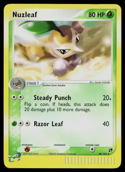 Pokemon Card - Nuzleaf Sandstorm 48/100 Reverse Holo Uncommon - Image 1