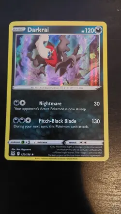 Darkrai 120/196 Holographic Pokemon Card - Image 2
