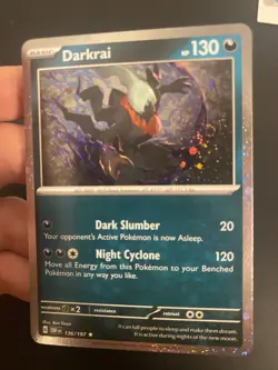Pokemon TCG Darkrai 136/197 Cosmos Holo Swirl Obsidian Flames Holo Promo NM/LP - Image 1