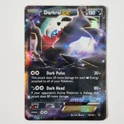 Pokemon TCG Darkrai EX Holo Rare Card 74/122 XY BREAKpoint LP Light Play - Image 1