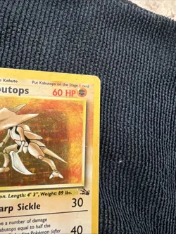 Pokemon TCG Kabutops 9/62 Fossil Holo Rare HP - Image 4