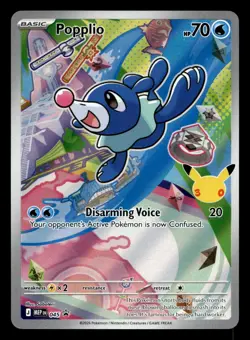 Popplio MEP 045 First Partner Illustration Rare Promo Pokemon NM - Image 1