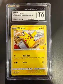 Pokemon CGC 10 MINT 2021 ENGLISH Pikachu - Image 1