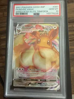 Pokemon eevee vmax halo psa 10 - Image 1