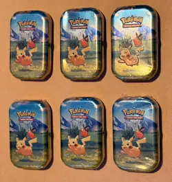 Pokemon TCG Mega Evolution Ascended Heroes Mini Tin Lot of 6 All Pikachu SEALED - Image 1