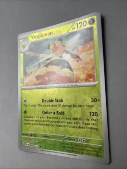 Pokemon TCG * SV Paldea Evolved * 009/193 Vespiquen REVERSE HOLO Uncommon * NM - Image 2