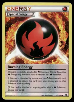 2015 Pokemon Burning Energy Uncommon BREAKthrough 151/162 Reverse Holo HP - Image 1