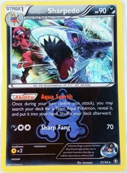 Pokemon TCG - Team Aqua's Sharpedo - 21/34 - Holo - Double Crisis [Light Play] - Image 1