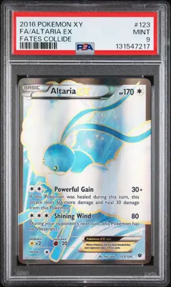 2016 Pokemon XY Fates Collide Altaria Full Art #123/124 PSA 9 - Image 1