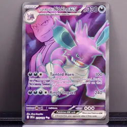 Pokemon Team Rocket’s Nidoking ex 216/182 Destined Rivals Double Rare NM - Image 1