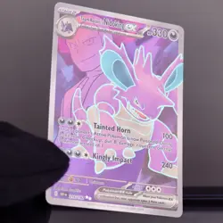 Pokemon Team Rocket’s Nidoking ex 216/182 Destined Rivals Double Rare NM - Image 3