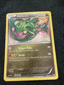 Pokemon Company Rayquaza 93/113 Legendary Treasures Holo Rare Basic 120 HP EN - Image 1