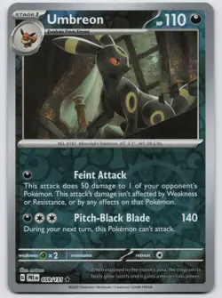 Umbreon 059/131 Holo Rare Prismatic Evolutions Pokemon Reverse Holo Near Mint - Image 1
