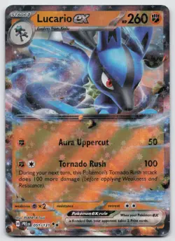 Lucario ex 051/131 Holo Double Rare Prismatic Evolutions Pokemon Near Mint - Image 1