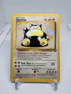 Pokemon TCG Snorlax 27/64 Jungle Set Non Holo Rare WOTC - Image 1