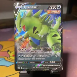 Tyranitar V 097/163 Ultra Rare Battle Styles Pokemon TCG - Image 1