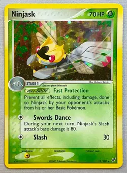 Pokemon Ninjask #13/107 Holo Rare - 2005 EX Deoxys - NM to Mint Condition! - Image 1