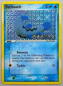 Pokemon Barboach 54/107 Reverse Holo - 2005 EX Deoxys - Near Mint (NM) Condition - Image 1