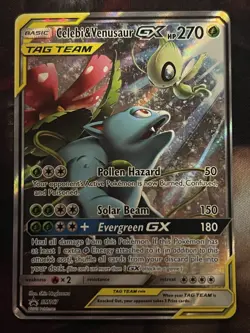 Pokemon TCG Celebi&Venusaur GX TAG TEAM Promo SM167 - NM ✨ - Image 1