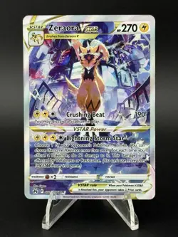 Pokemon Zeraora VSTAR GG43/GG70 SWSH: Crown Zenith: Galarian Gallery Holo - Image 1