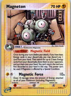 Pokemon TCG Magneton - Rare Reverse Holo Dragon 17/97 LP - Image 1
