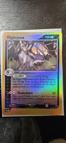 2003 Mightyena REVERSE HOLO 10/109 Ruby and Sapphire Rare Pokemon Ungraded - Image 1