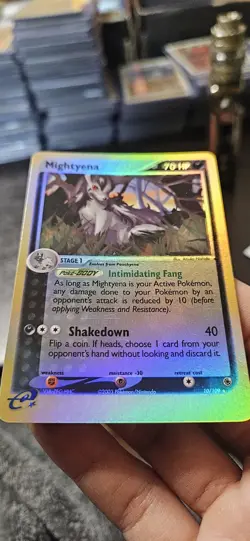 2003 Mightyena REVERSE HOLO 10/109 Ruby and Sapphire Rare Pokemon Ungraded - Image 2