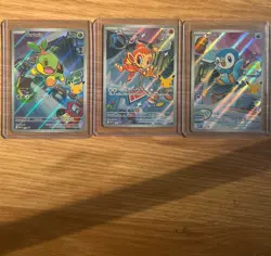 Pokemon First Partner Collection set - Turtwig, Chimchar, Piplup - NM or bette - Image 1
