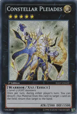 Yugioh! LP Constellar Pleiades - HA07-EN022 - Secret Rare - 1st Edition Lightly - Image 1