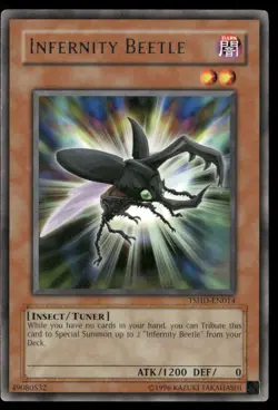 Infernity Beetle The Shining Darkness TSHD-EN014 Rare Yugioh Lightly Played - Image 1