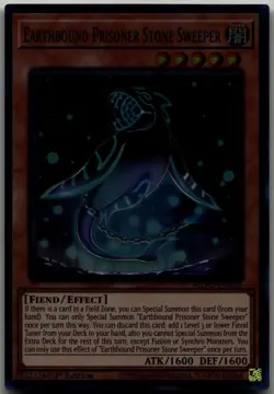 Earthbound Prisoner Stone Sweeper Super Rare Maze of Millennia MZMI-EN028 LP - Image 1